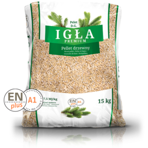 Pellet IGŁA ENplus A1 6 mm 975 kg (65 x 15 kg)