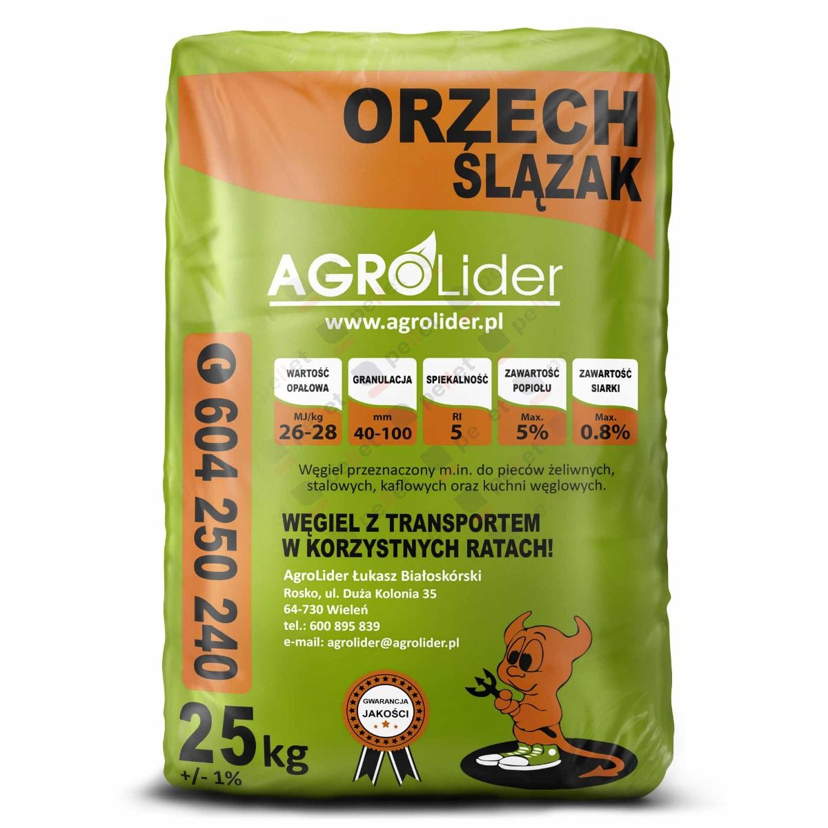 Węgiel Orzech Ślązak 1000kg