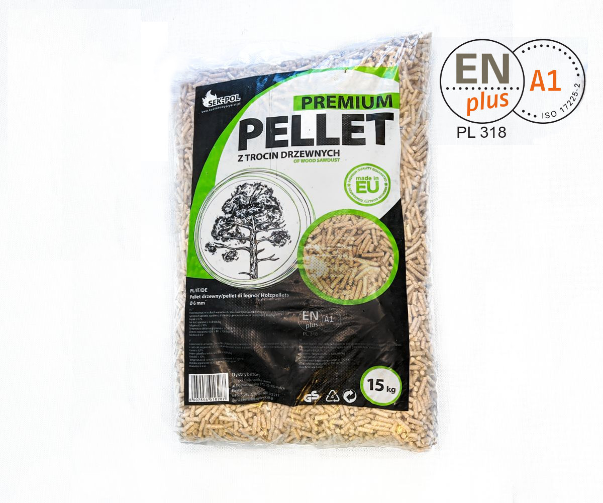 Pellet SEKPOL ENplus A1 6 mm 975 kg (65 x 15 kg)